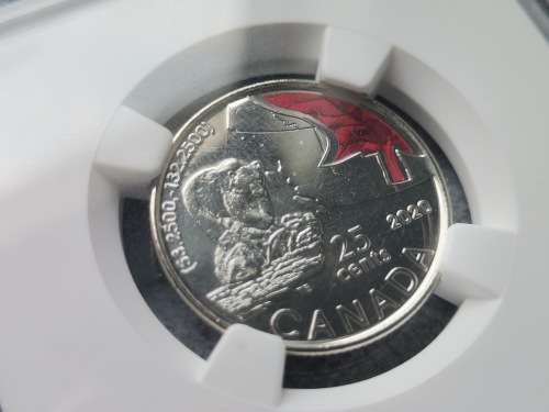 2020 Canada 25 Cent Kermode Bear