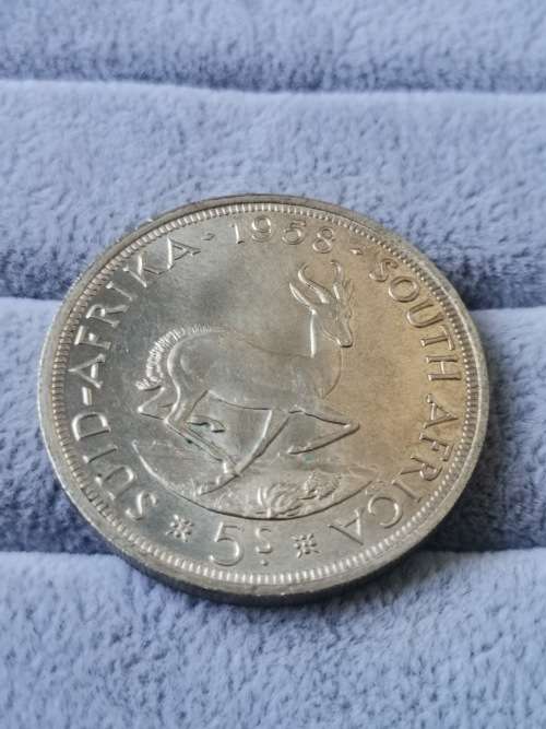 Union 1958 Proof Five Shilling