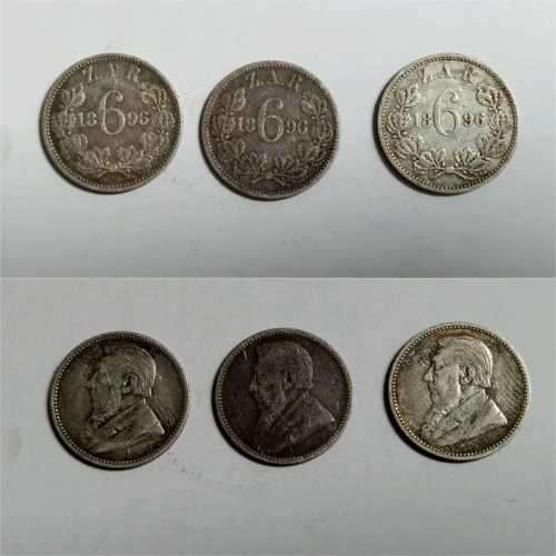 ZAR 1896 Sixpence