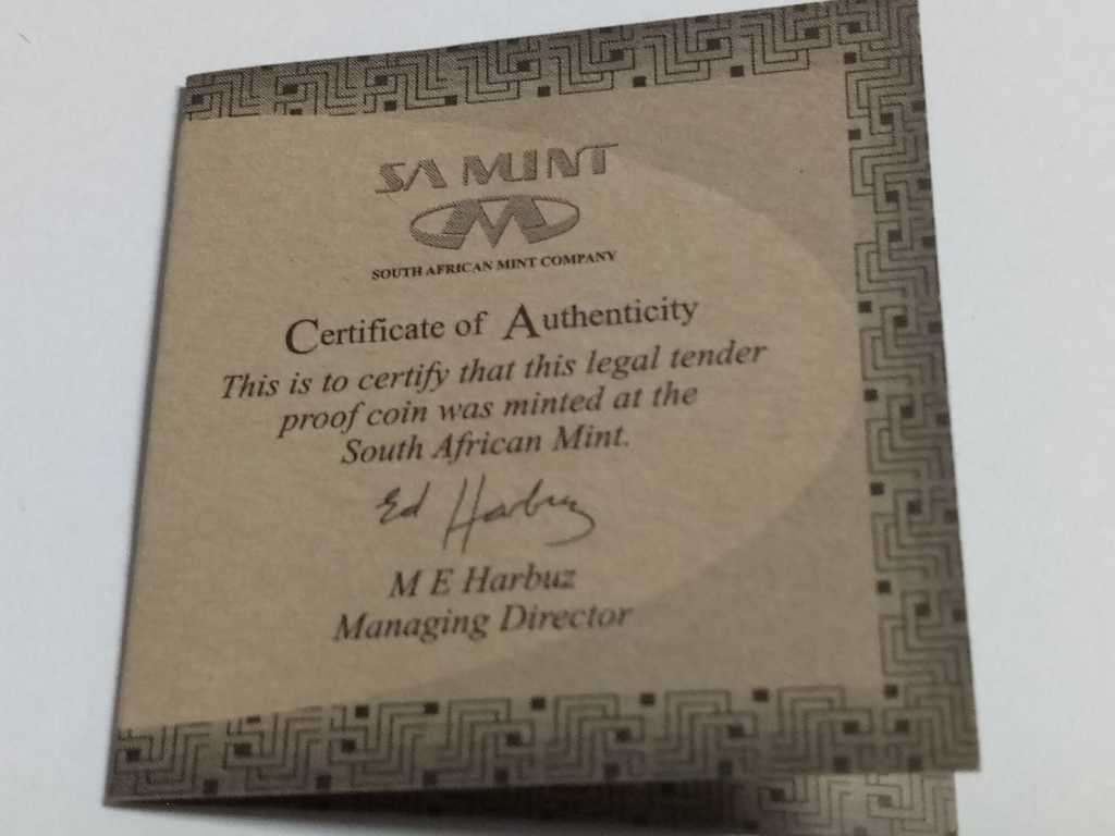 DISCOUNT!!! 1999 Protea One Rand PROOF