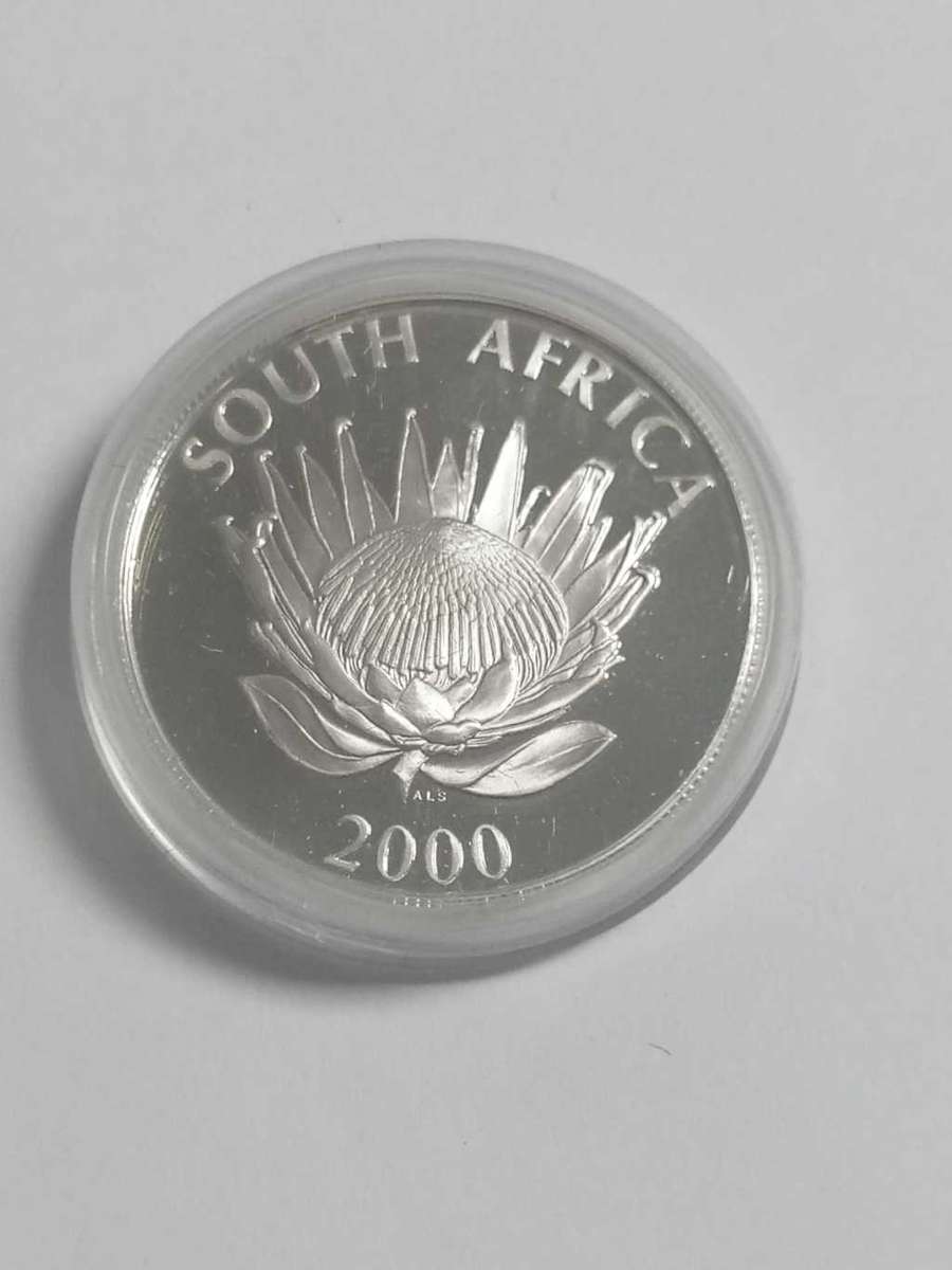 DISCOUNT!!! 2000 Silver Protea One Rand PROOF