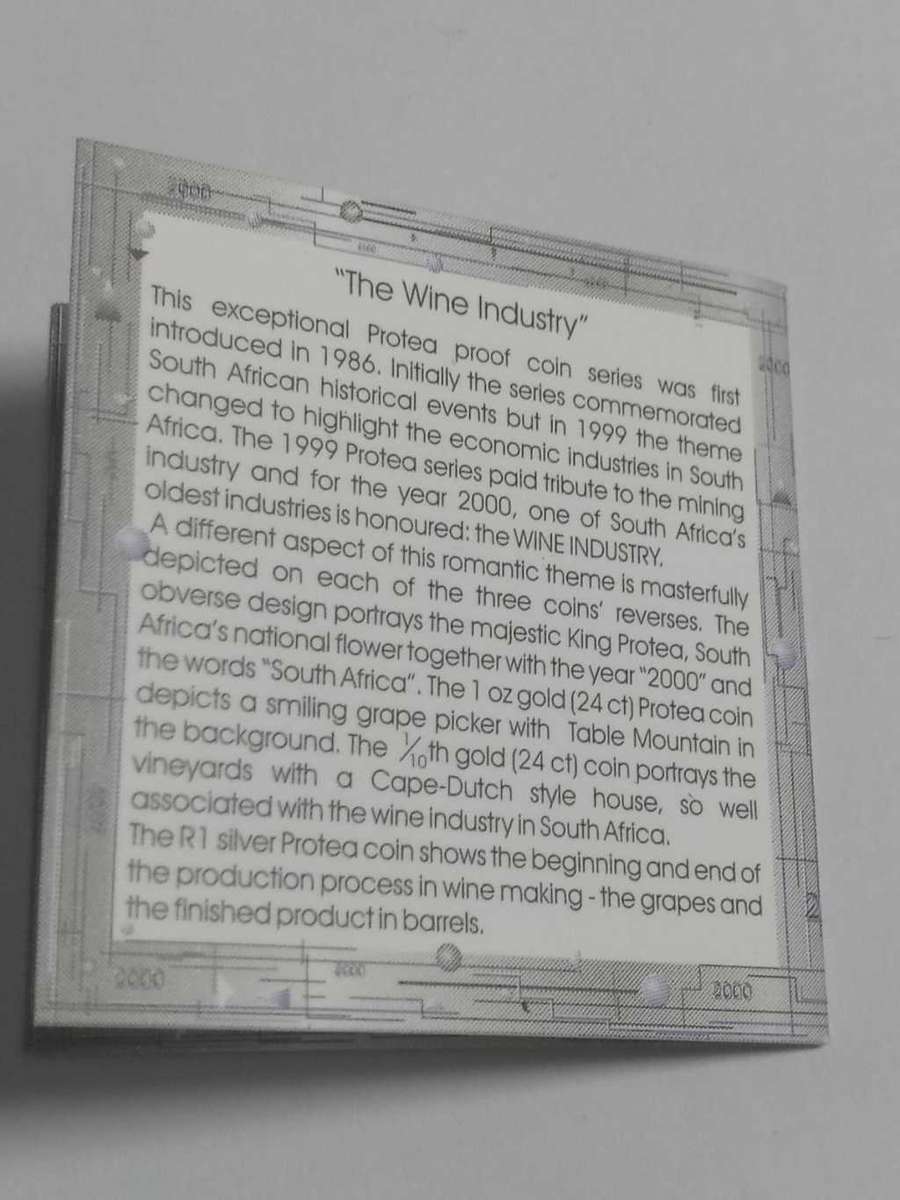 DISCOUNT!!! 2000 Silver Protea One Rand PROOF