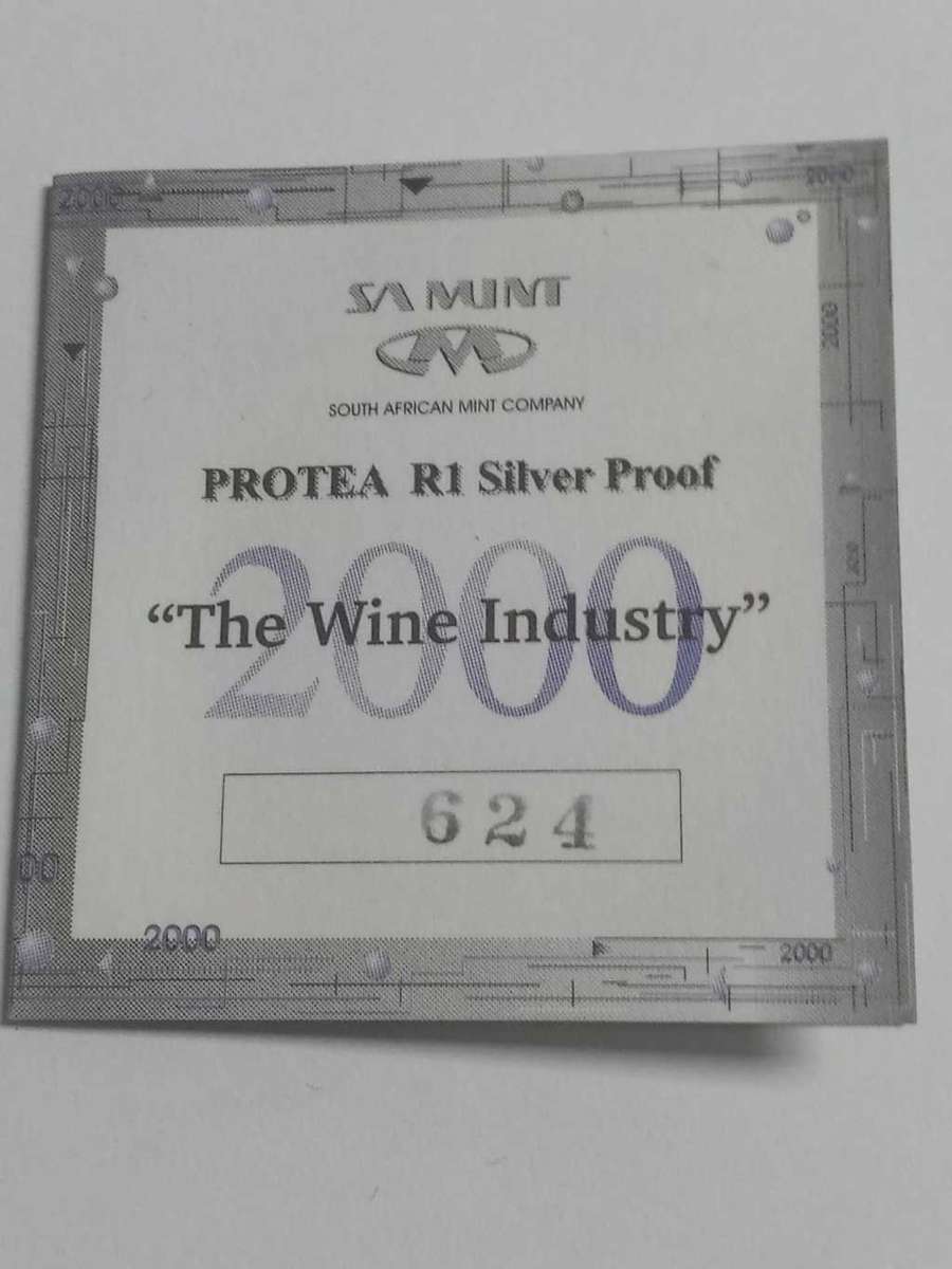 DISCOUNT!!! 2000 Silver Protea One Rand PROOF