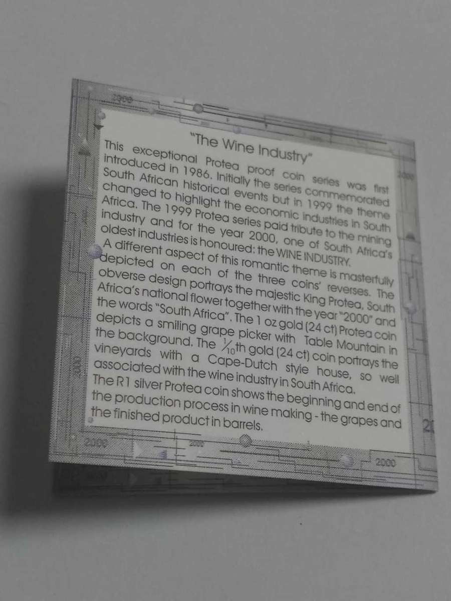 DISCOUNT!!! 2000 Silver Protea One Rand PROOF