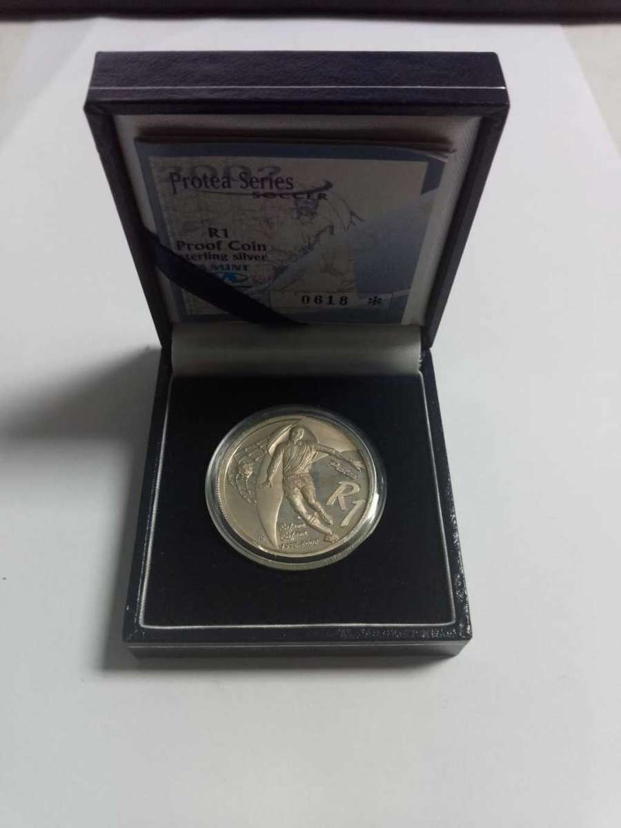 DISCOUNT!!! 2002 Silver Protea One Rand PROOF