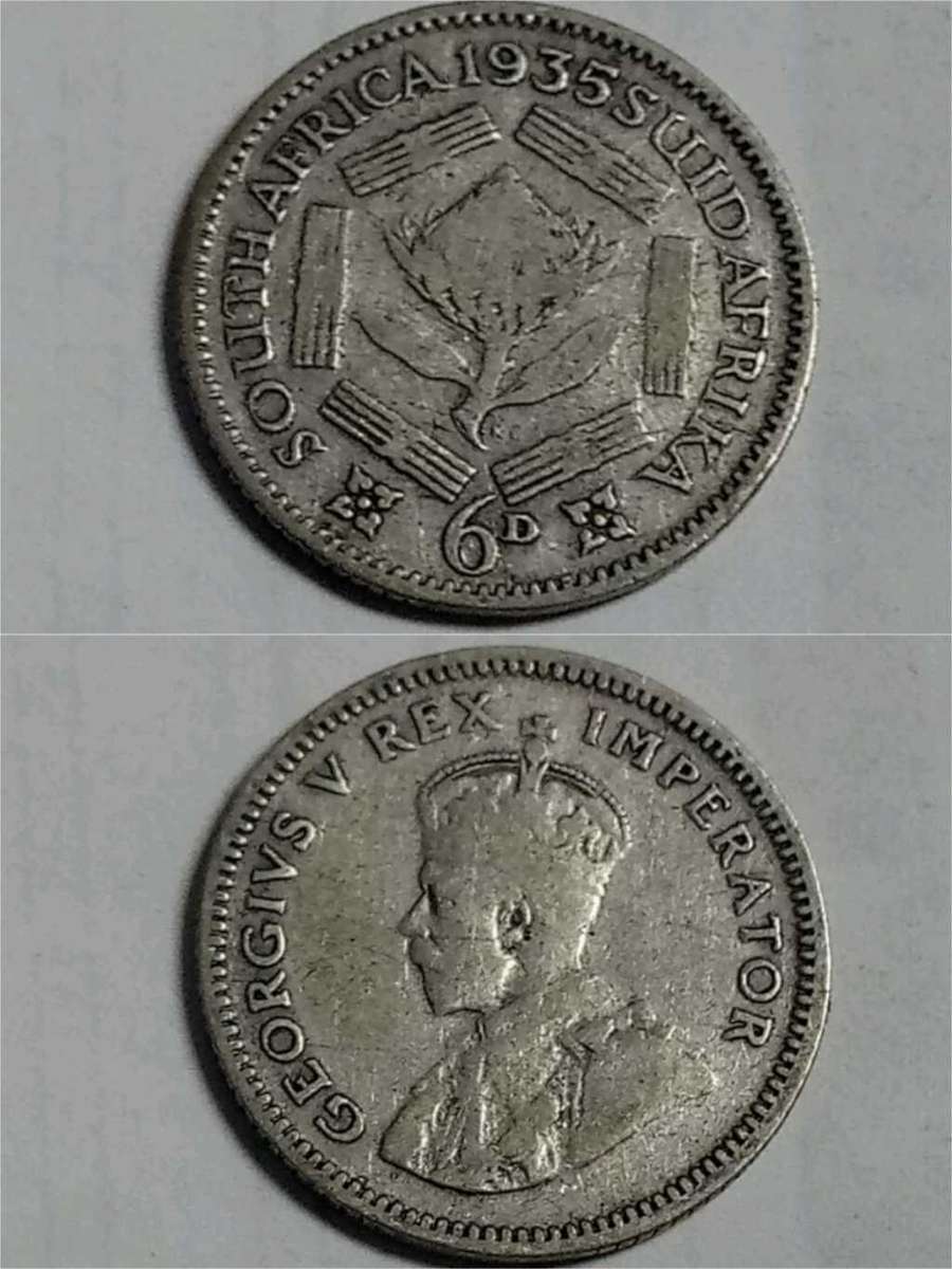 Union 1935 Sixpence