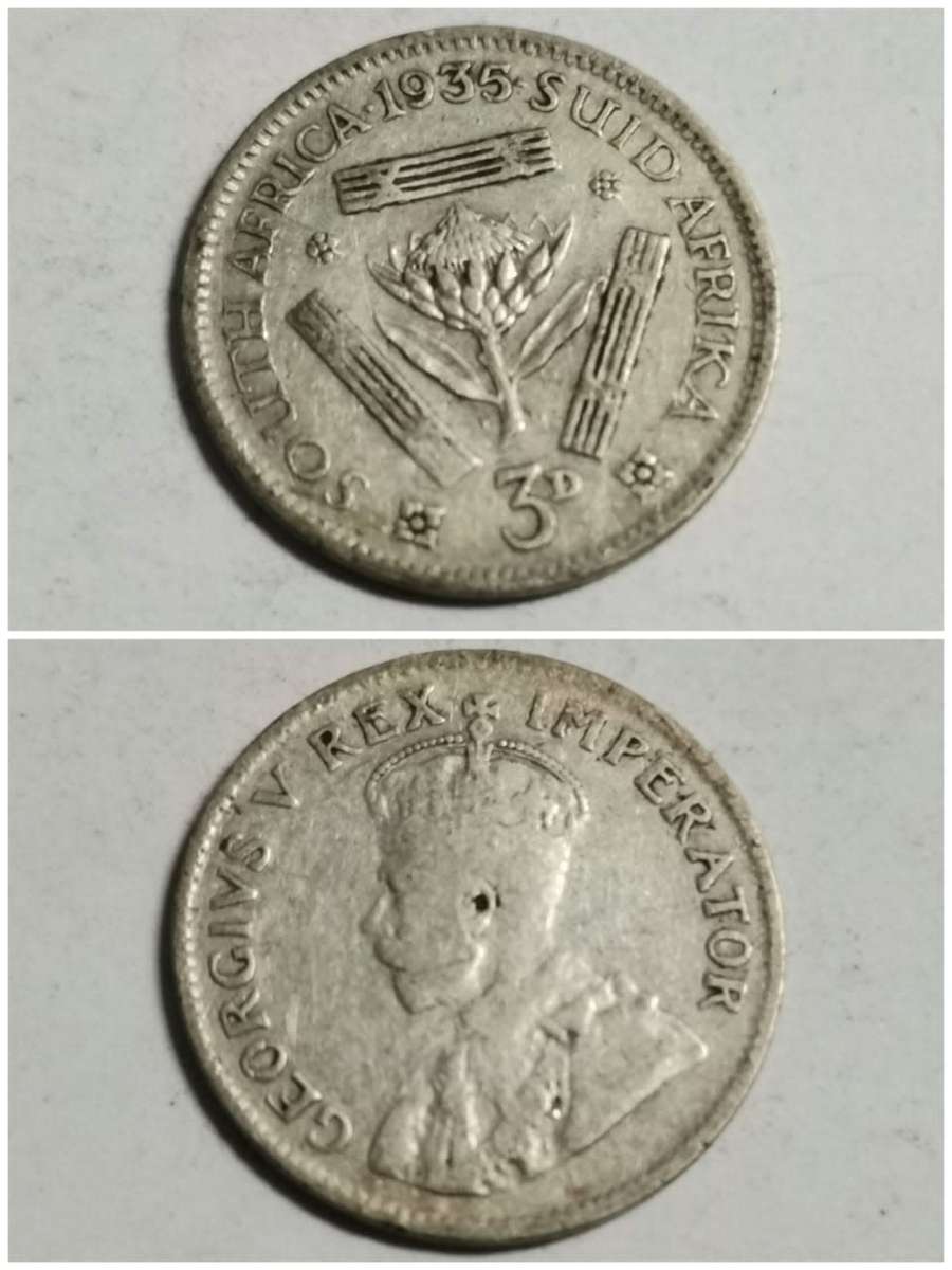 **R1 Auction** Union Threepence 1935