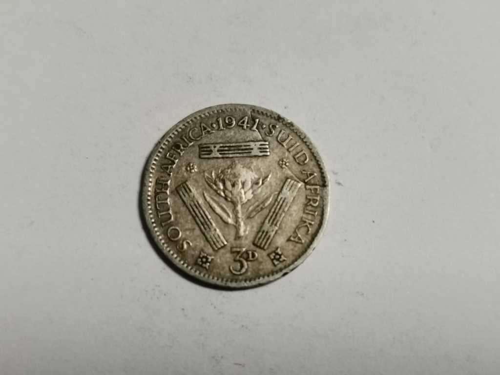 DISCOUNT!!! Union 1941 Threepence - Lamination ERROR
