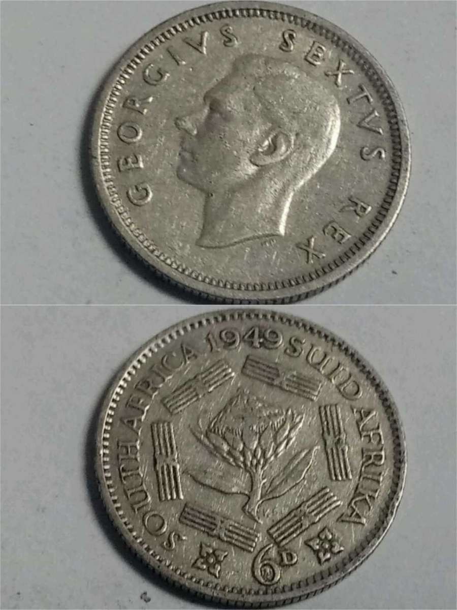Union 1949 Sixpence SCARCE