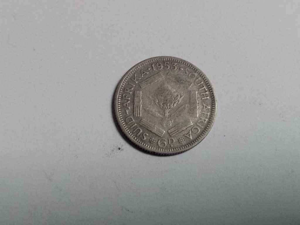 Union Sixpence 1953 - Lamination ERROR