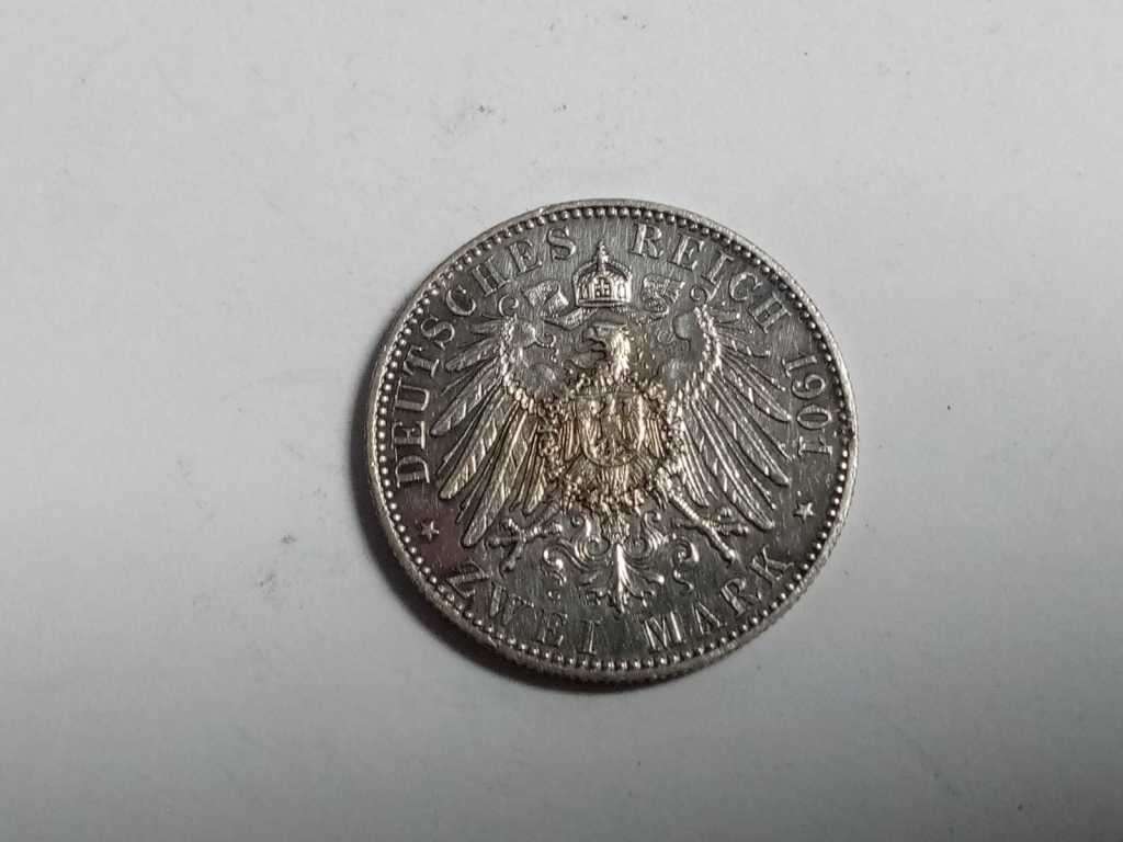 DISCOUNT!!! Germany - Prussia 2 Mark 1901 - Prussian Bicentenary