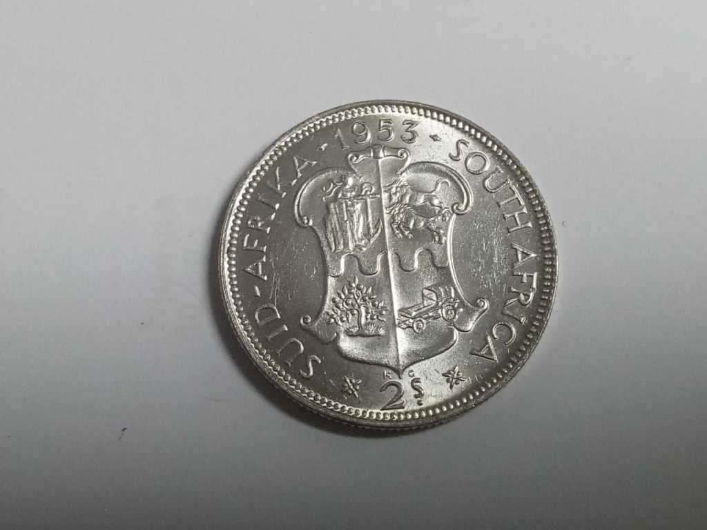 **R1 Auction**  Union 2 Shillings 1953 - UNC condition