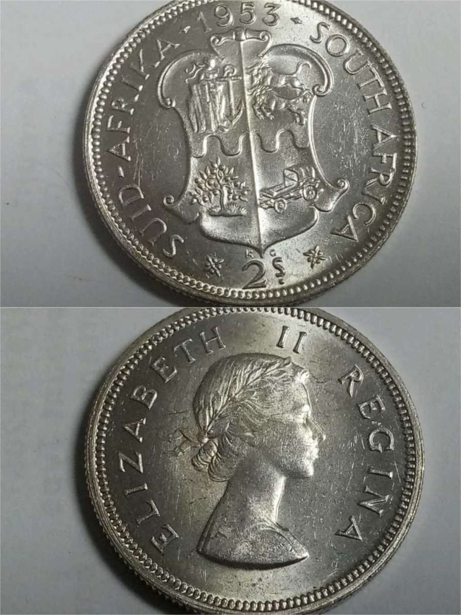 **R1 Auction**  Union 2 Shillings 1953 - UNC condition