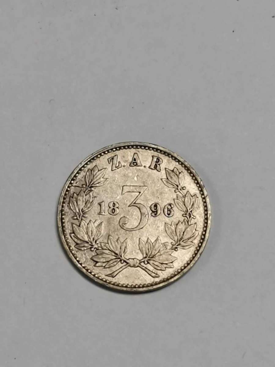 Discount!!! ZAR 1896 Threepence - Beautiful condition