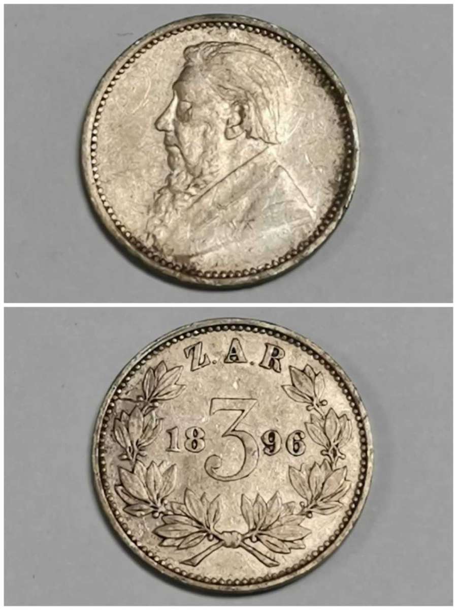 Discount!!! ZAR 1896 Threepence - Beautiful condition