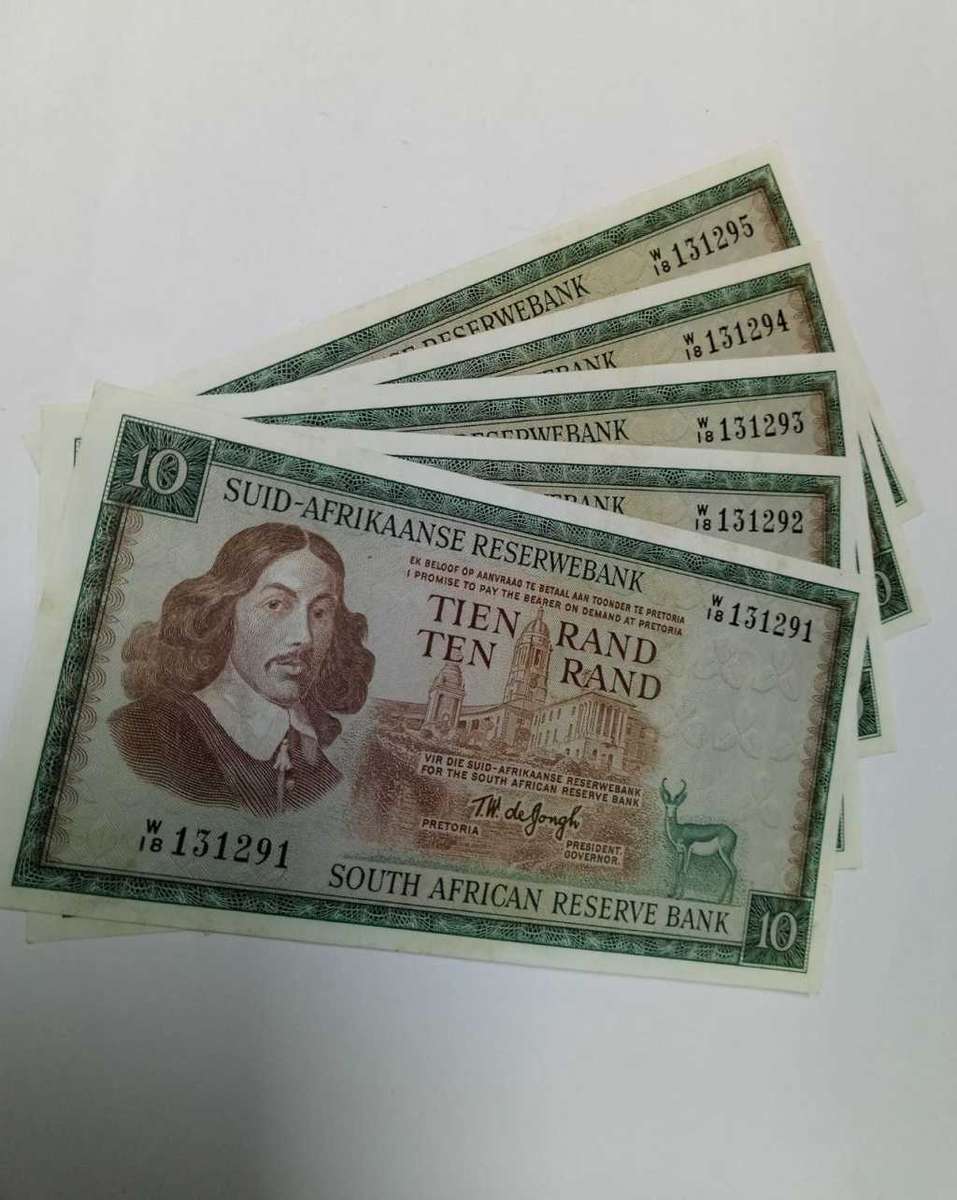 RSA 10 Rand 1976(TW de Jongh 3rd Issue) - W18 Replacement