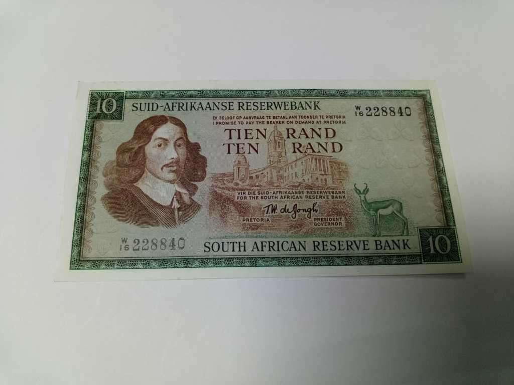 RSA 10 Rand 1976(TW de Jongh 3rd Issue) - W16 Replacement - EF+ condition