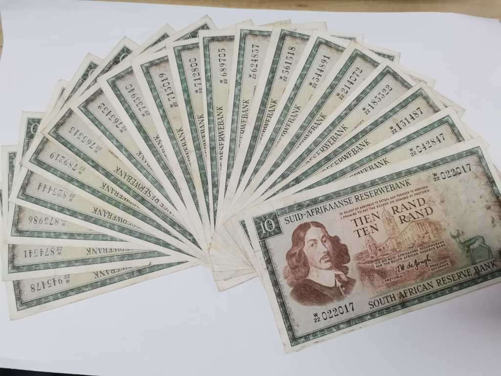 RSA 10 Rand 1976(TW de Jongh 3rd Issue) - W22 Replacement