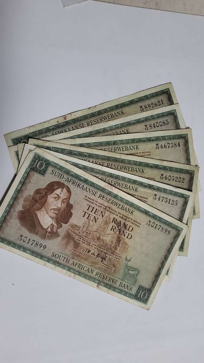 RSA 10 Rand late 1960's(TW de Jongh 1st Issue) - W12 Replacement