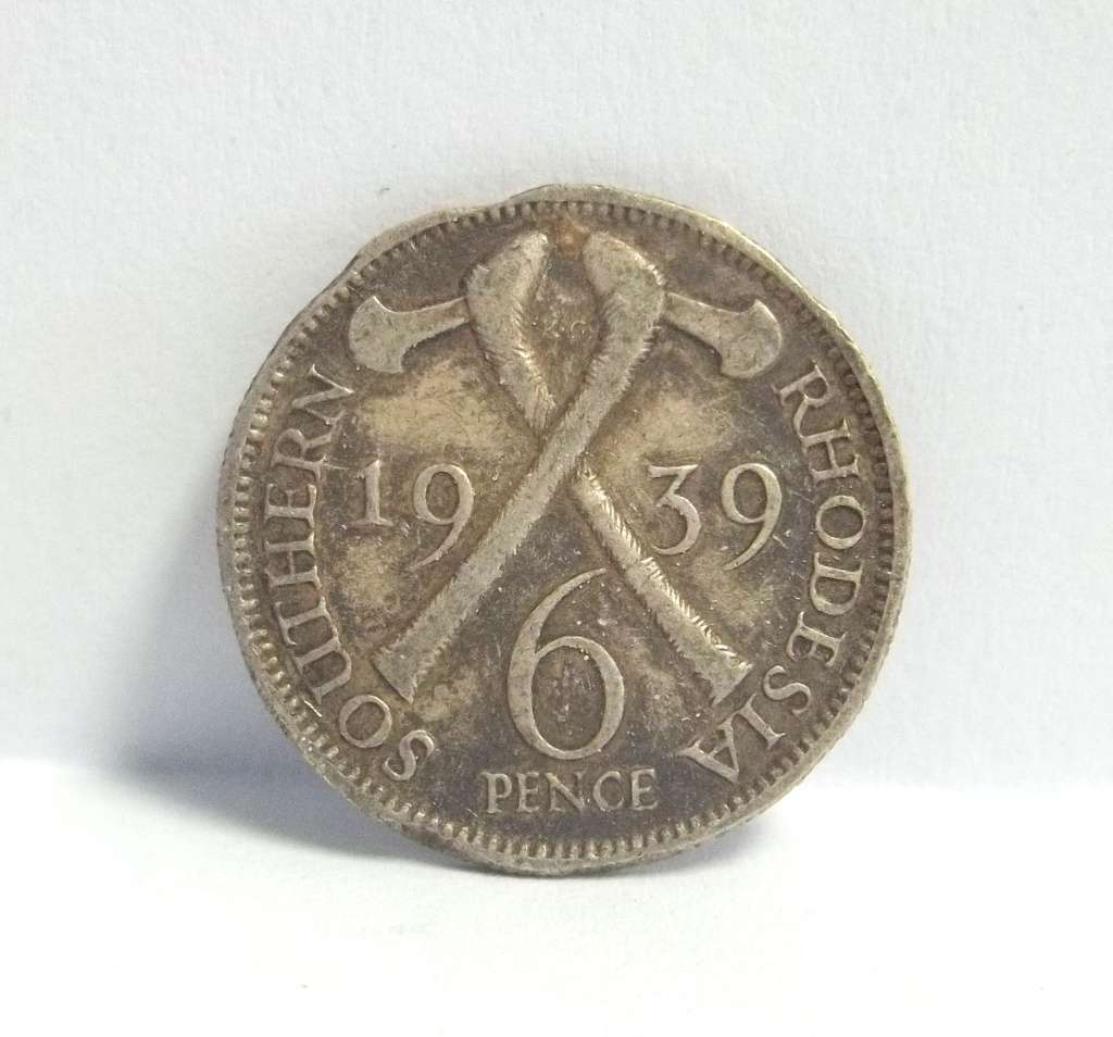 *R1 Auction* Southern Rhodesia Sixpence 1939 - Filler