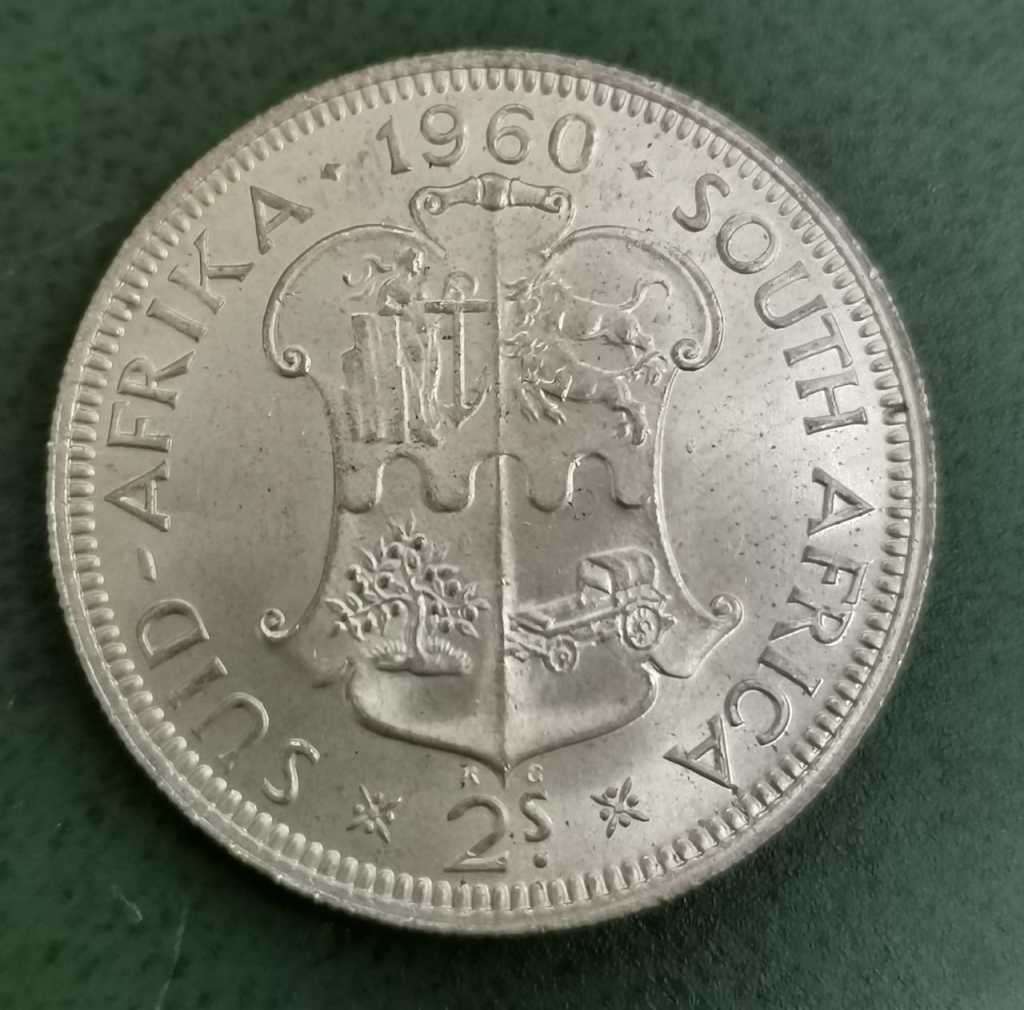 Union 2 Shillings 1960 - UNC condition