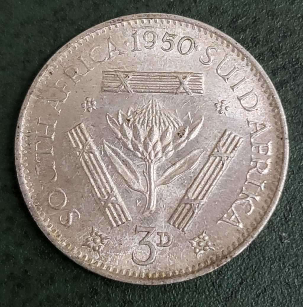 Union Threepence 1950 - UNC condition