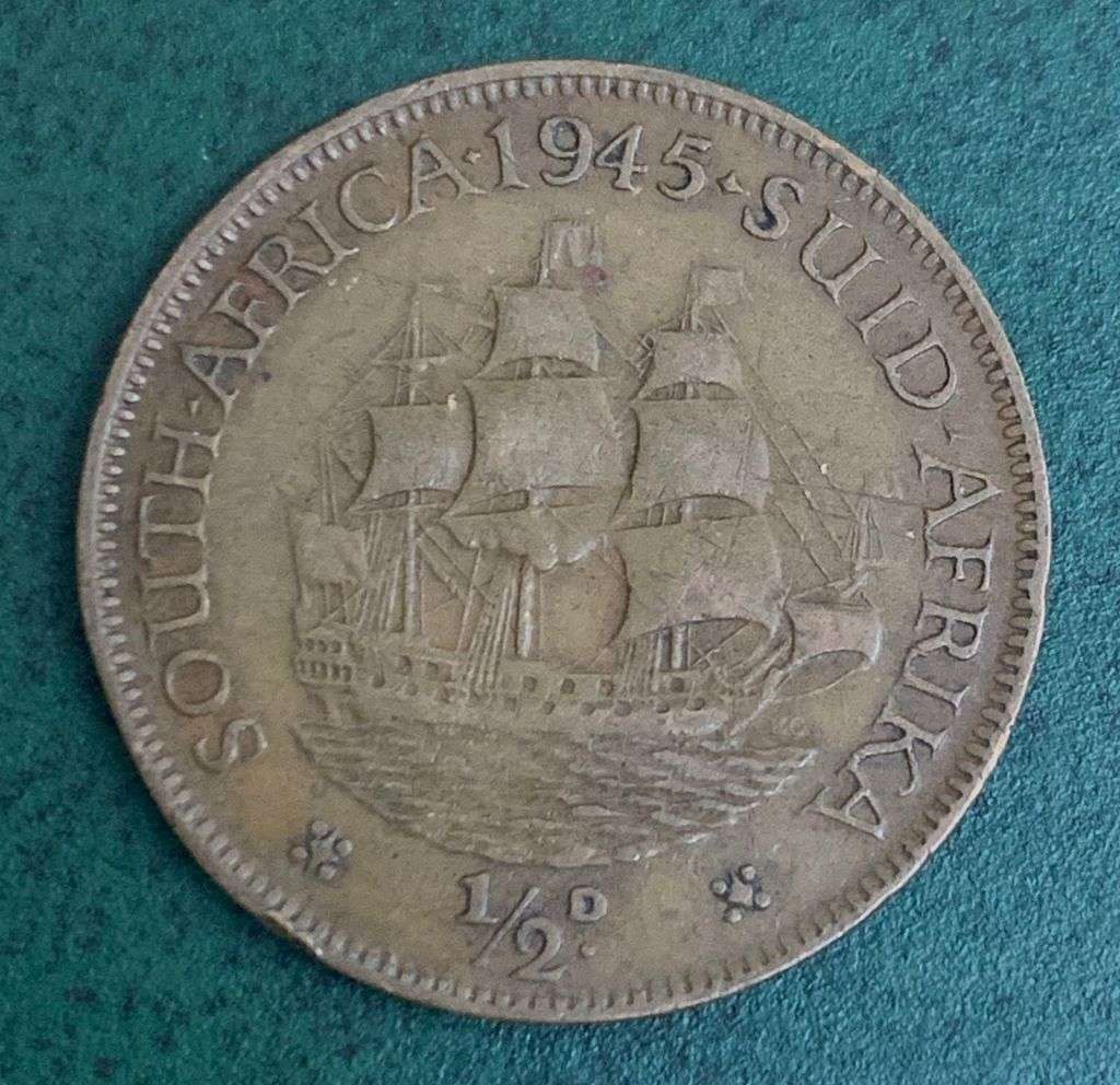 Union 1/2 Penny 1945