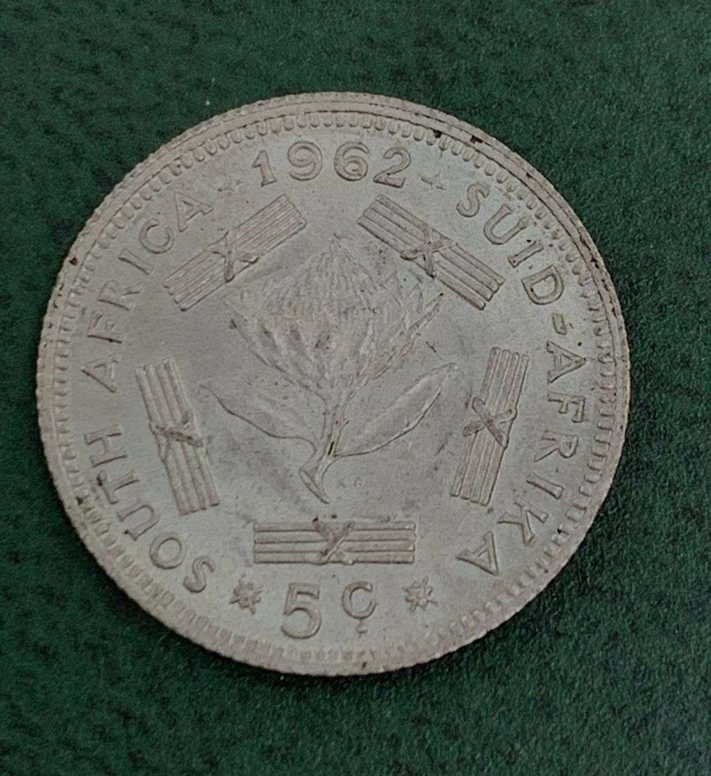 RSA 5 Cents 1962 - Nice condition