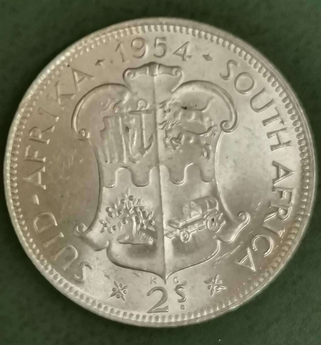 Union 2 Shillings 1954 - Proof