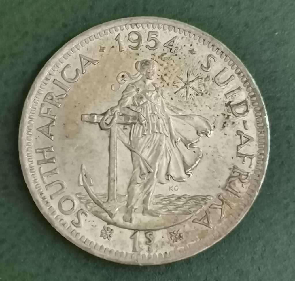 Union 1 Shilling 1954 - aUNC condition