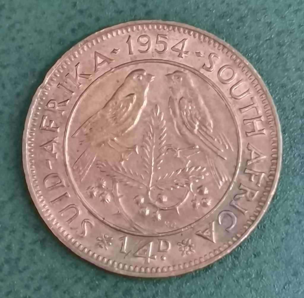 Union 1/4 Penny 1954