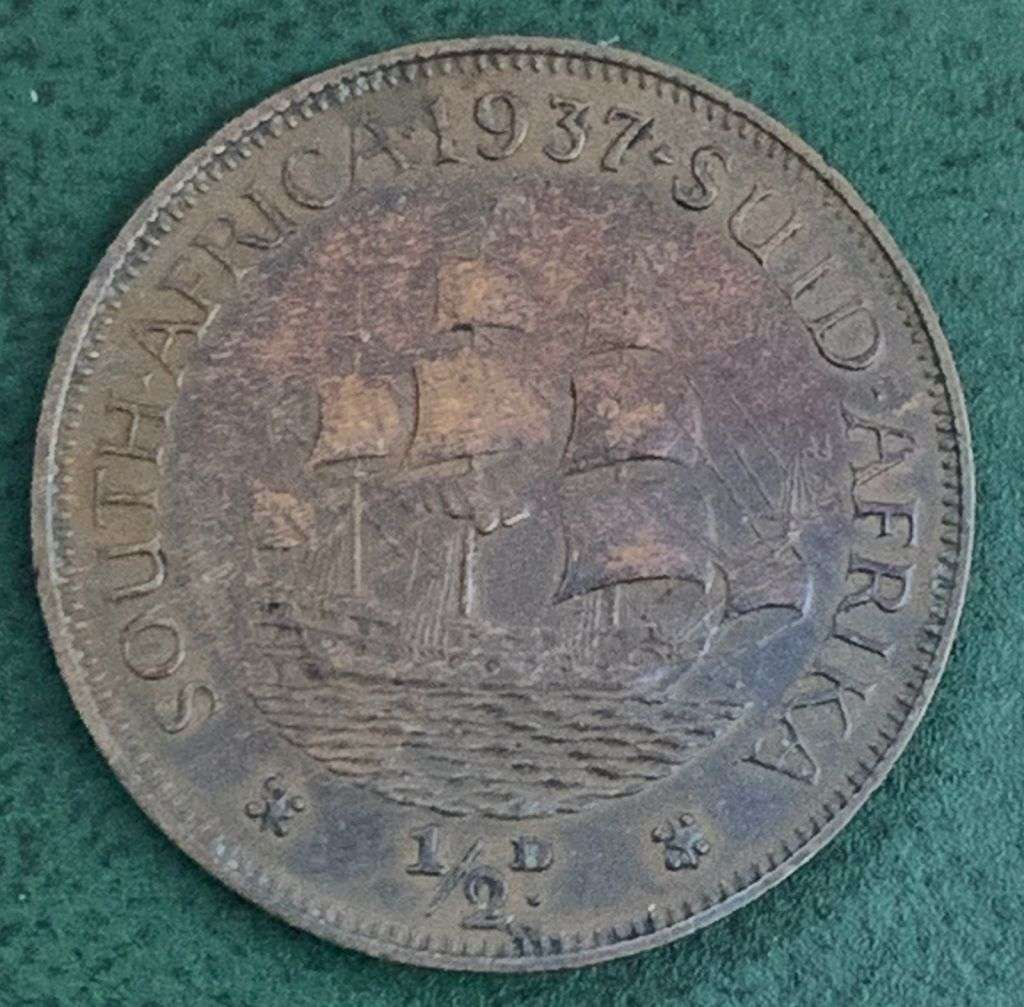 Union 1/2 Penny 1937