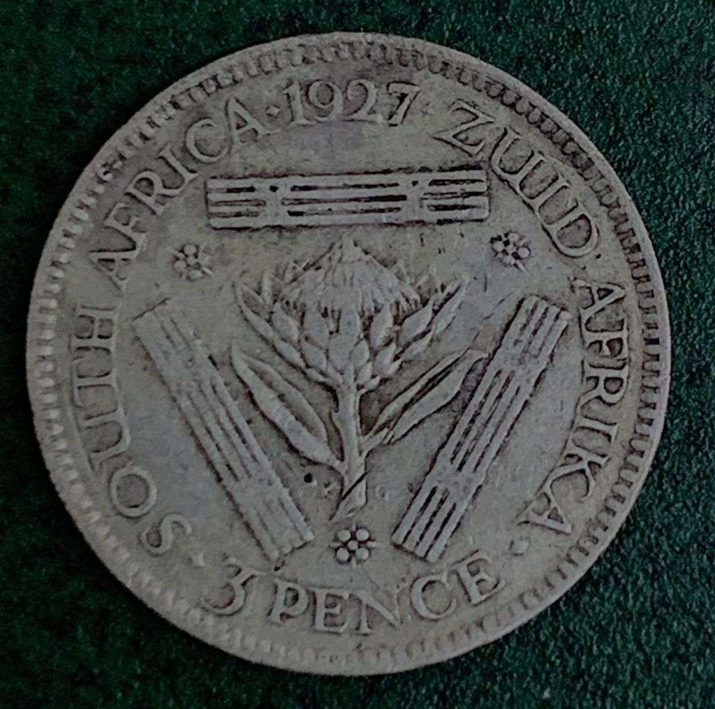*R1 Auction* Union Threepence 1927