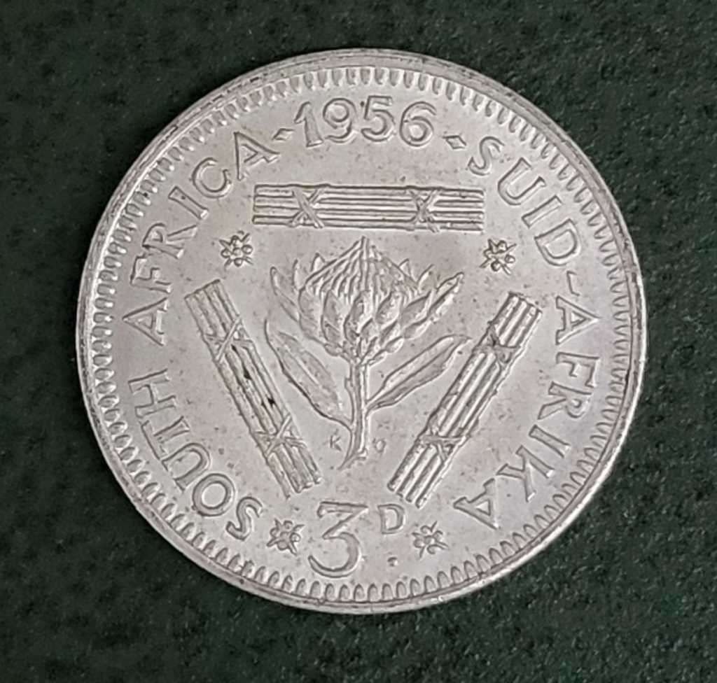 Union Threepence 1956
