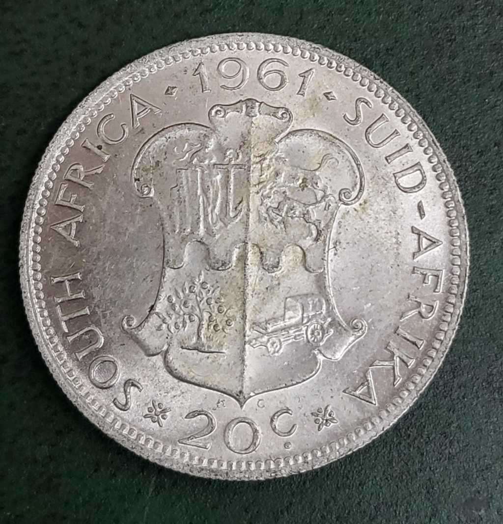 RSA 20 Cents 1961