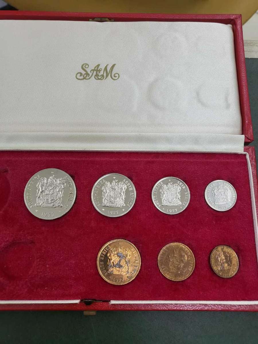 RSA 1977 Loose Proof Set-50c,20c,10c,5c,2c,1c,1/2c