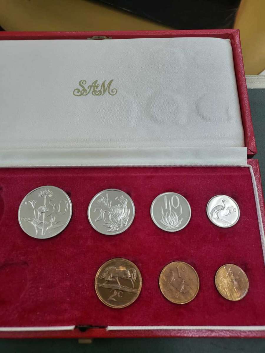 RSA 1977 Loose Proof Set-50c,20c,10c,5c,2c,1c,1/2c