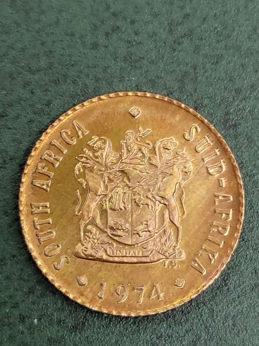 RSA 1974 Proof 1/2 Cent