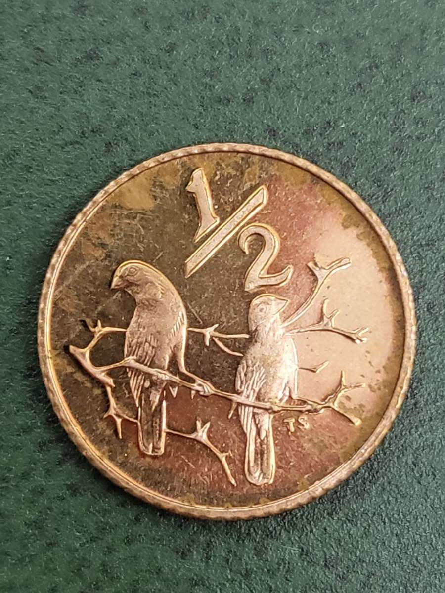 RSA 1974 Proof 1/2 Cent