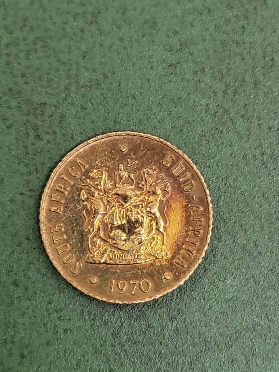 RSA 1970 Proof 1/2 Cent