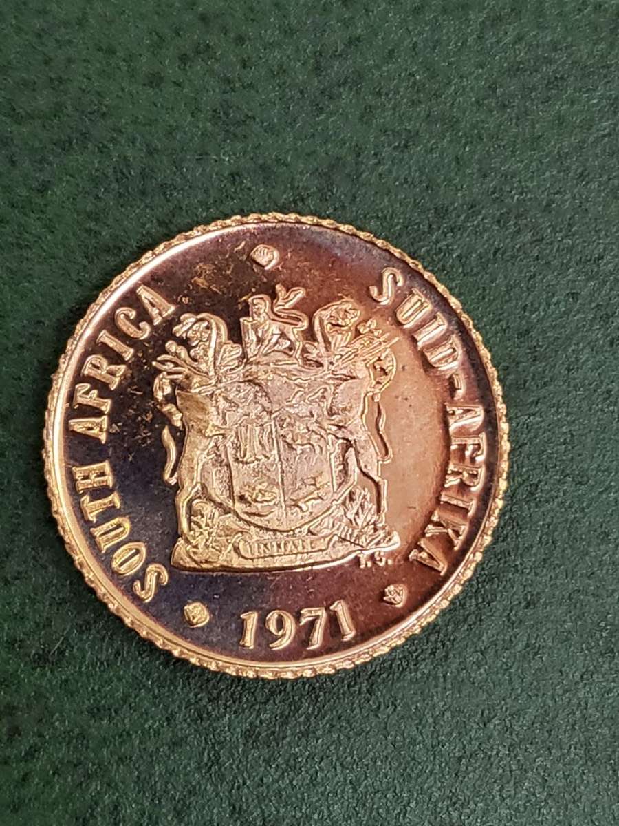 RSA 1971 Proof 1/2 Cent