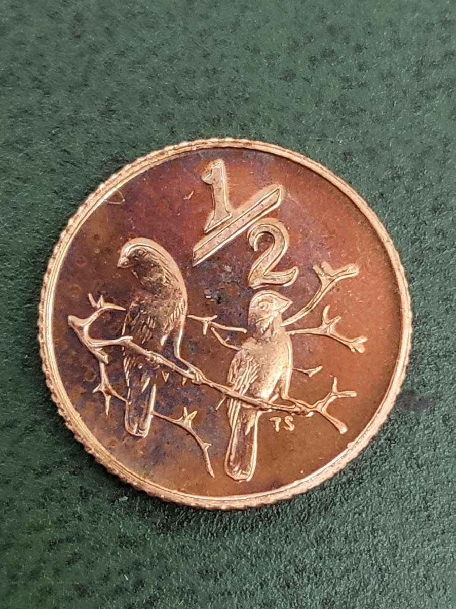 RSA 1971 Proof 1/2 Cent