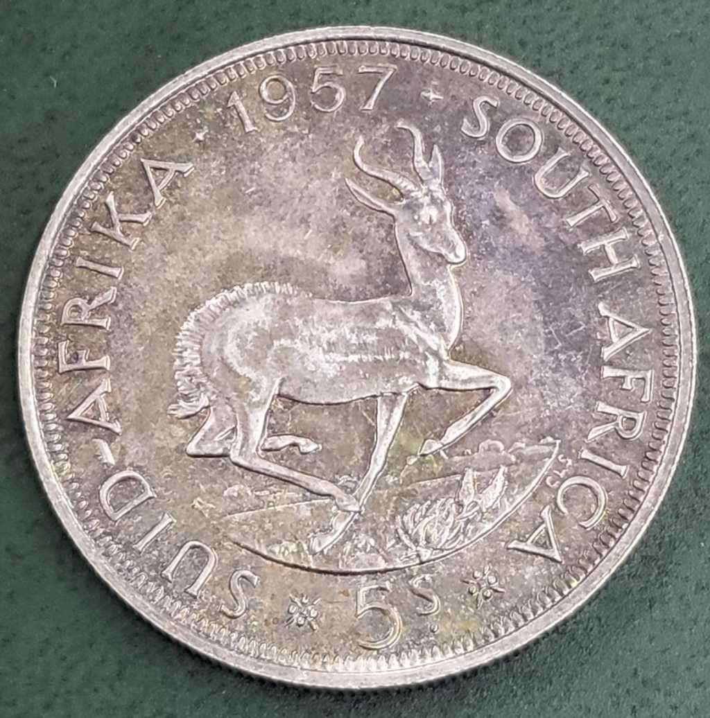 Union 5 Shillings 1957 - PROOF