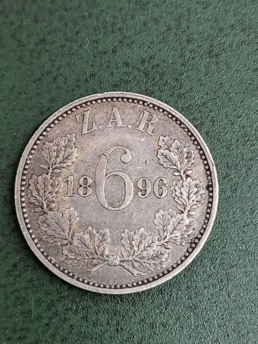 ZAR 1896 Sixpence - Beautiful condition