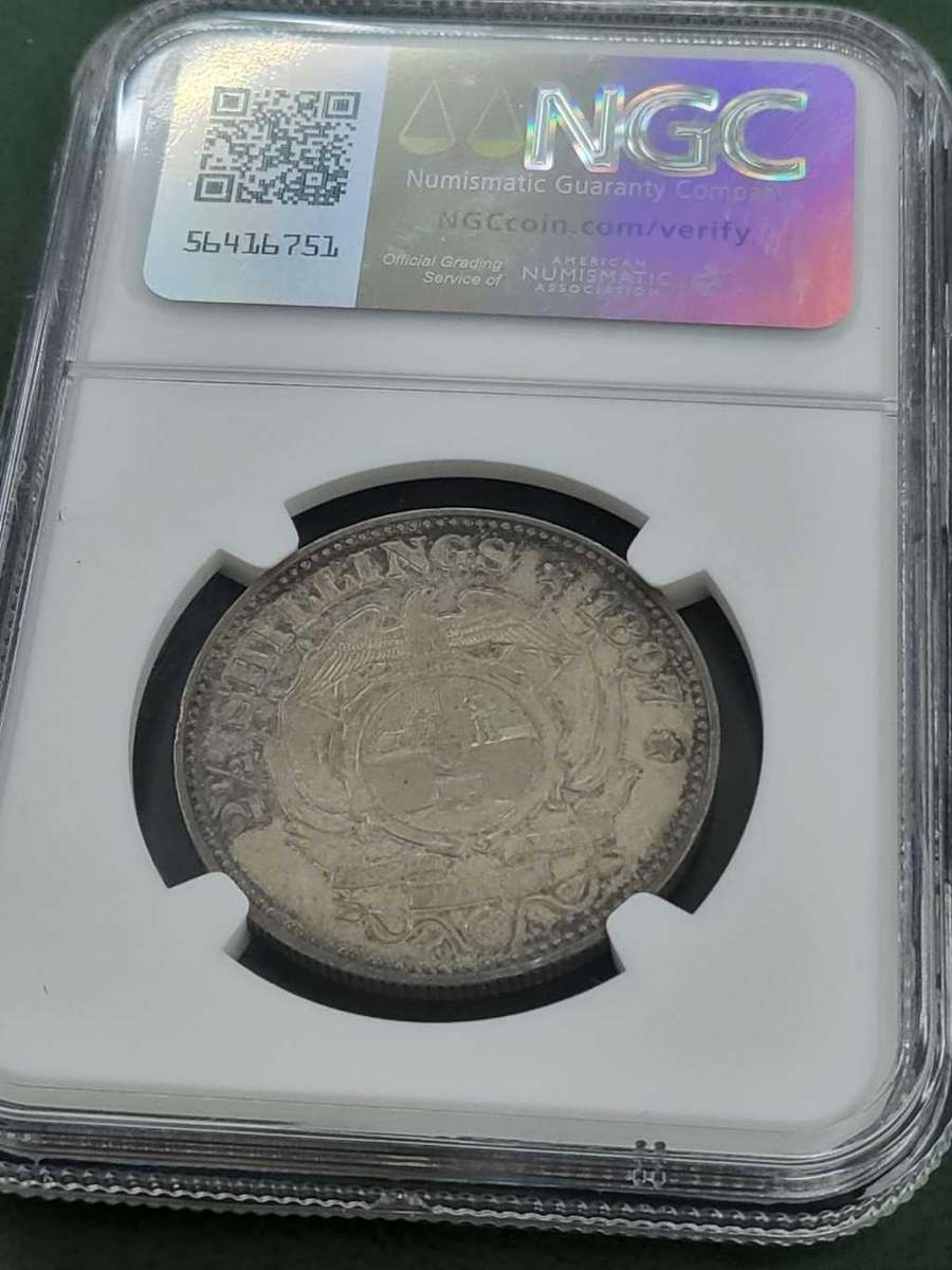 ZAR 2,5 Shillings 1897- MS61 6th Best Grade