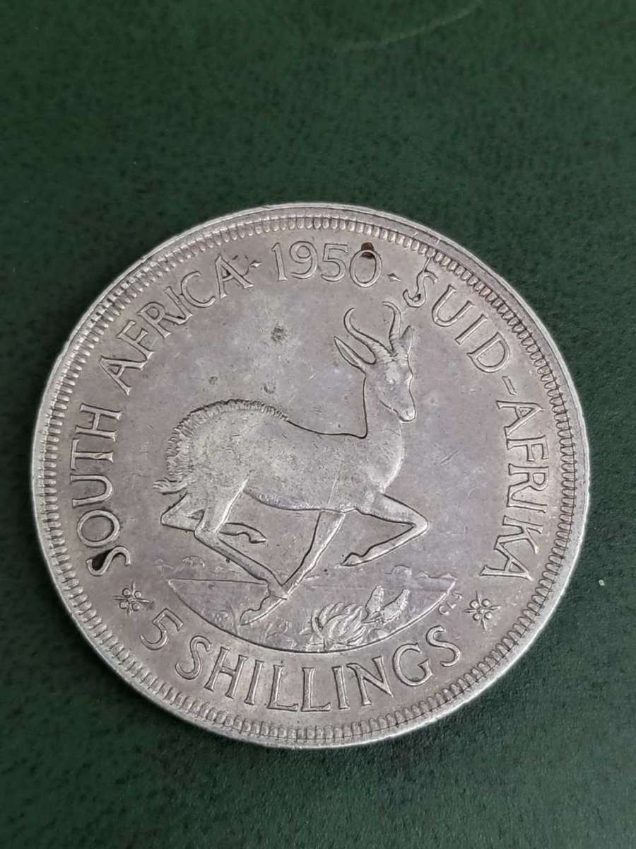 Union 5 Shillings 1950 - Nice condition