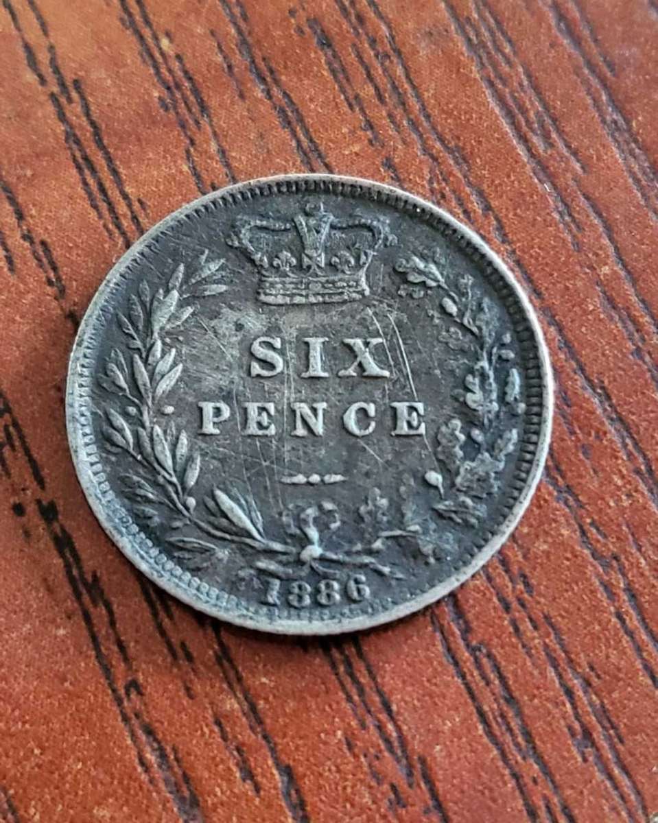 Britain Sixpence 1886