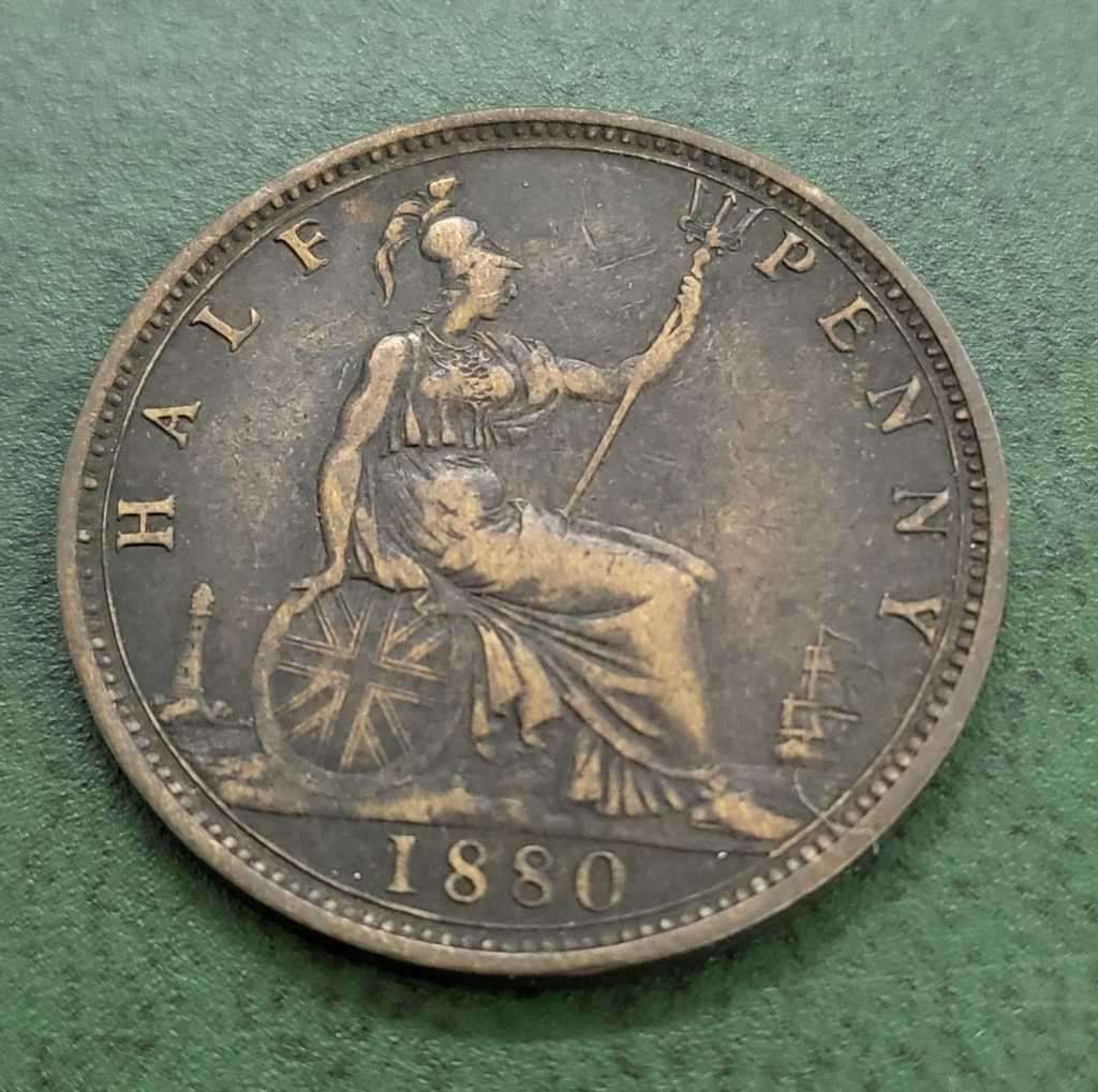 UK 1/2 Penny 1880