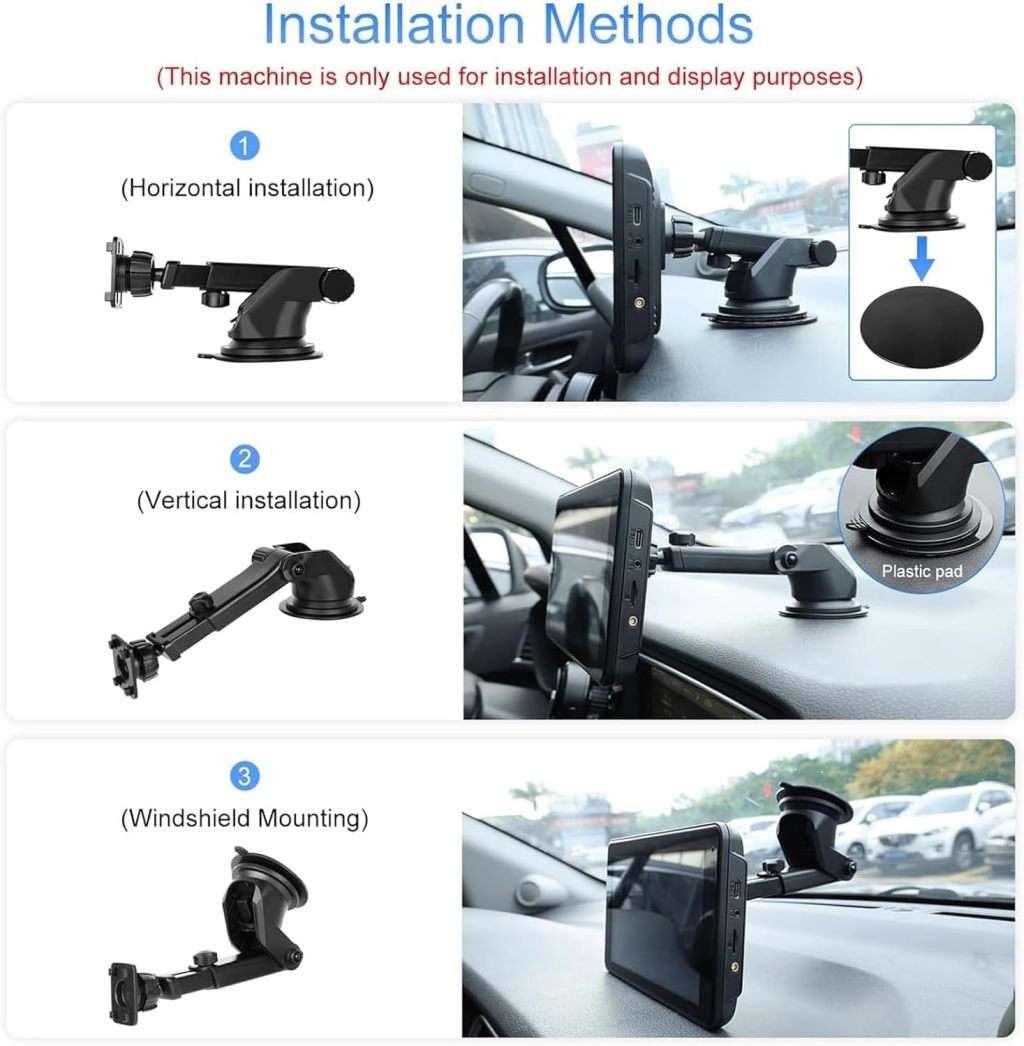 Portable Apple Carplay Screen Android Auto Wireless Car Stereo 7 Inch