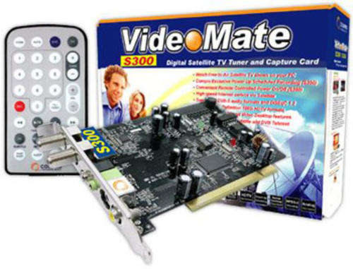 Compro VideoMate S300 PCI Digital Satellite TV Tuner w/Remote